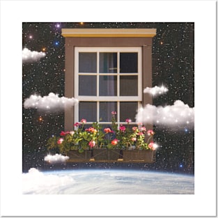 Dreamy Cosmic Window Posters and Art